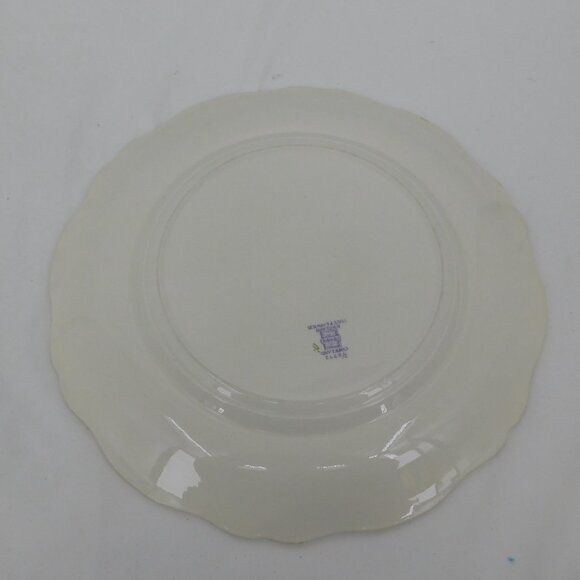 Lot of 2 Spode Mayflower Dinner Plate 10.5" dia Gadroon Edge Bone China Vintage - Picture 9 of 9